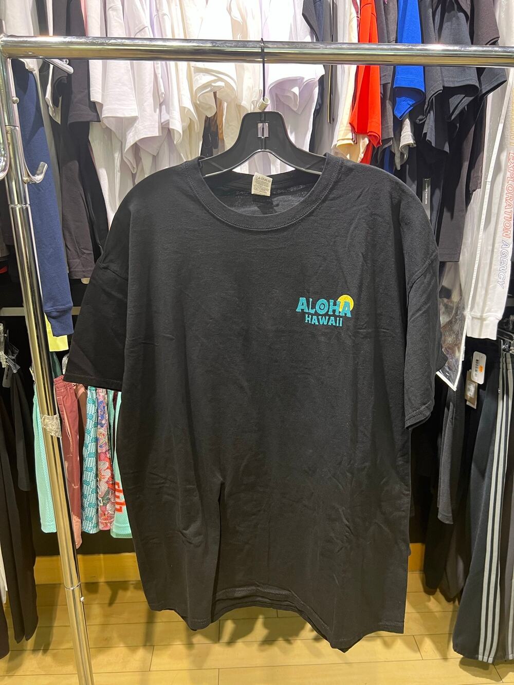 Aloha Hawaii Mauka Makai Black T Shirt Sz XL